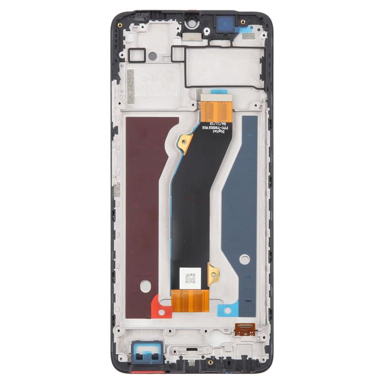 For ZTE Blade V70 Max LCD Screen Digitizer Full Assembly with Frame (Black) - free shipping - PMC TechLife - Order now!