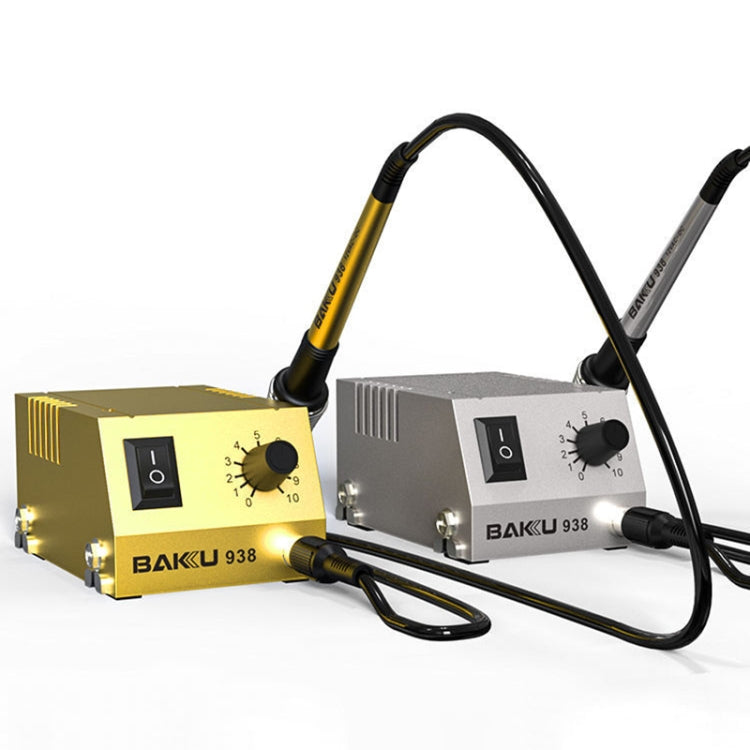 BAKU BK-938 Powerful Mini Anti-static Soldering Station Welder Machine, EU Plug (Silver) - Electric Soldering Iron by BAKU | Online Shopping South Africa | PMC Jewellery | Buy Now Pay Later Mobicred