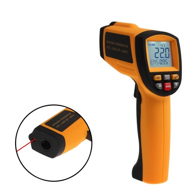 Infrared Thermometer, Temperature Range: -18 - 1350 Degrees Celsius(Orange) - Digital Thermometer by PMC TechLife | Online Shopping South Africa | PMC TechLife | Buy Now Pay Later Mobicred
