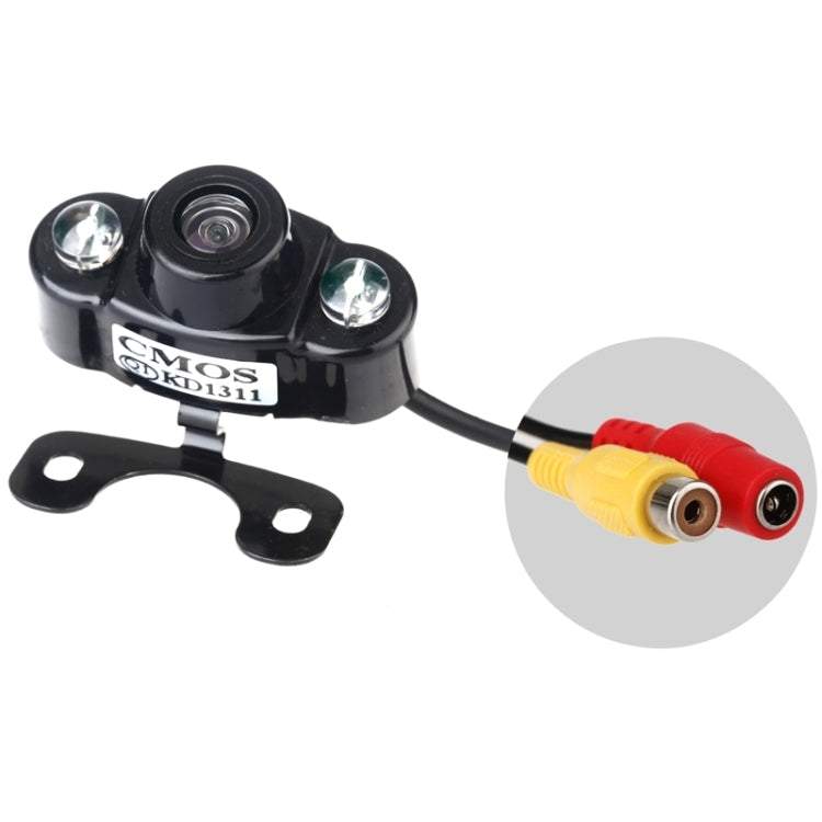 E400 Waterproof 2 LED Color CMOS/CCD Auto Car Rear View Camera for Security Backup Parking - Rear View Cameras by PMC TechLife | Online Shopping South Africa | PMC TechLife | Buy Now Pay Later Mobicred