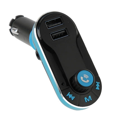 Bluetooth Tacking Handsfree Car Kit FM Transmitter with Remote Control, 2.1A Dual Car Charger, For iPhone, Galaxy, Sony, Lenovo, HTC, Huawei, and other Smartphones - Bluetooth Car Kits by PMC Jewellery | Online Shopping South Africa | PMC Jewellery | Buy Now Pay Later Mobicred