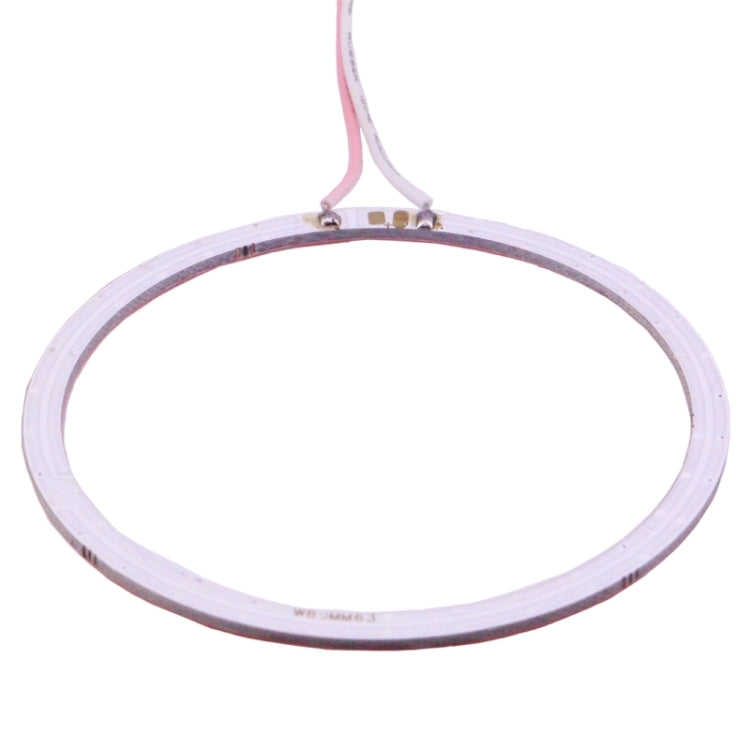 80mm 5W 180LM Angel Eyes Circles Car Headlight Pink Light COB LED Lights for Vehicles, DC 12-24V - Eagle Eye Lamps by PMC Jewellery | Online Shopping South Africa | PMC Jewellery | Buy Now Pay Later Mobicred