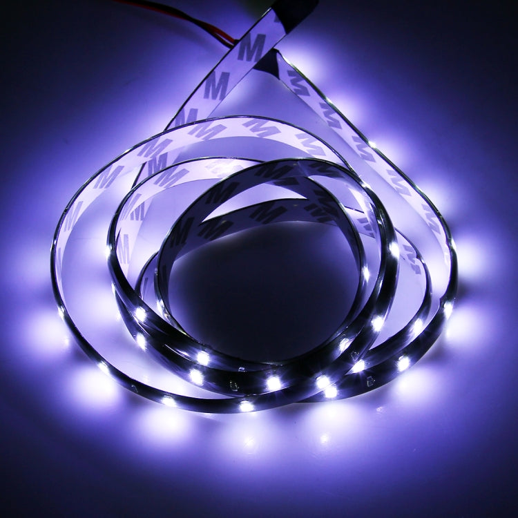 10 PCS 60cm 30 LED Waterproof Flexible Car Strip Light, DC 12V(Purple Light) - Decorative Lights by PMC TechLife | Online Shopping South Africa | PMC TechLife | Buy Now Pay Later Mobicred