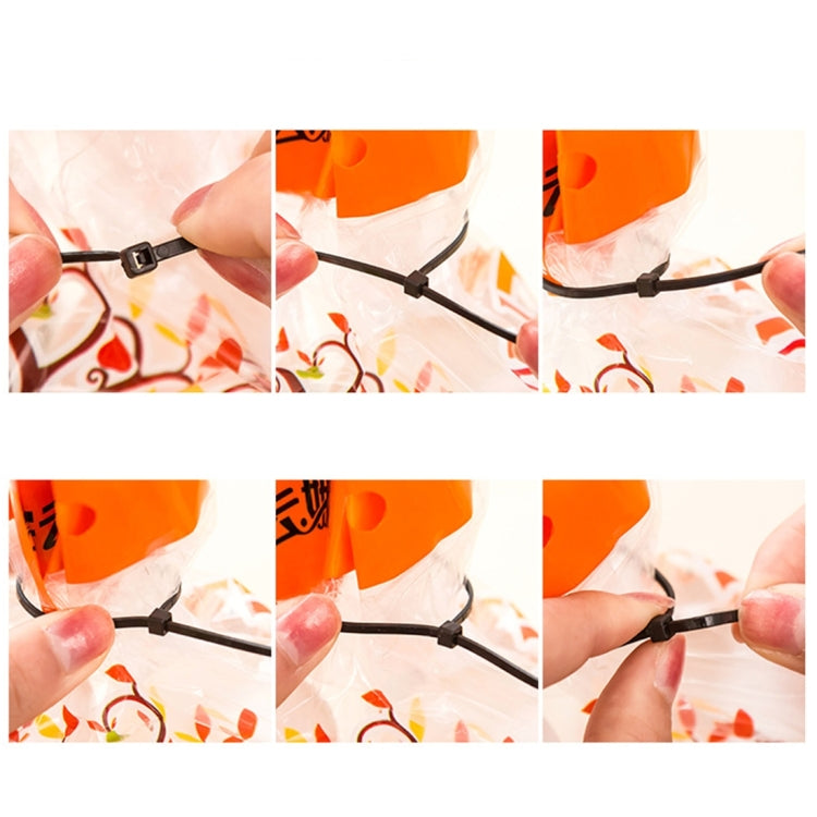 1000pcs Self-Locking Nylon Cable Wire Zip Ties(Size: 3 x 100mm) - Booster Cable & Clip by PMC TechLife | Online Shopping South Africa | PMC TechLife | Buy Now Pay Later Mobicred