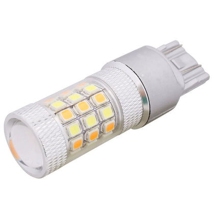 T20/7443 8W 420LM White + Yellow Light 42 LED 2835 SMD Car Brake Light Steering Light Bulb, DC 12V - Brake Lights by PMC Jewellery | Online Shopping South Africa | PMC Jewellery | Buy Now Pay Later Mobicred