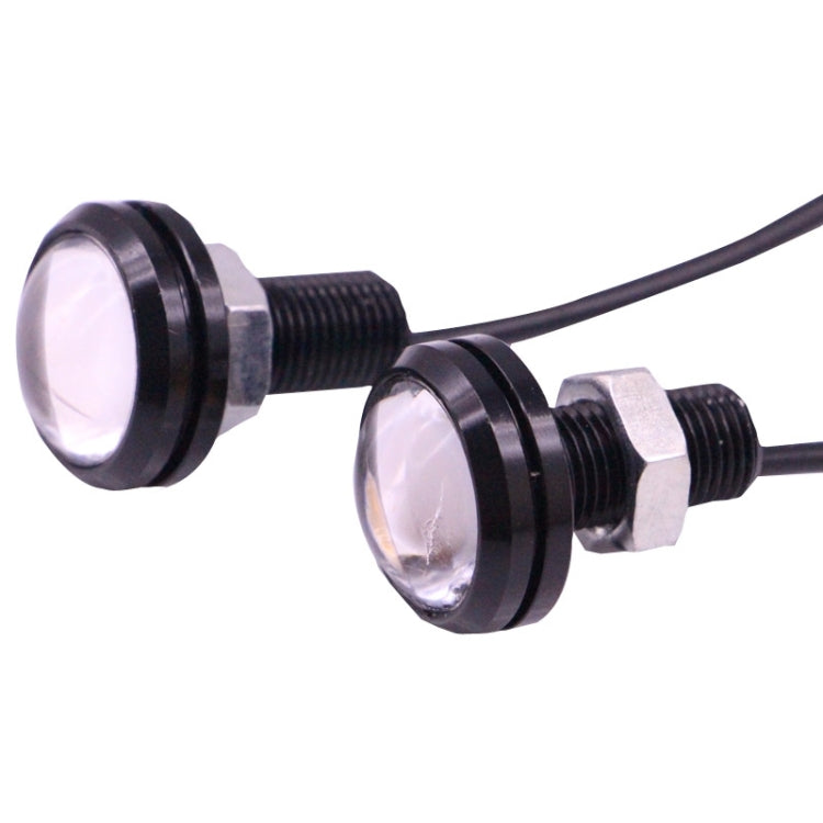 2 PCS 2x 3W 120LM Waterproof Eagle Eye Light Yellow LED Light for Vehicles, Cable Length: 60cm(Black) - Eagle Eye Lamps by PMC TechLife | Online Shopping South Africa | PMC TechLife | Buy Now Pay Later Mobicred