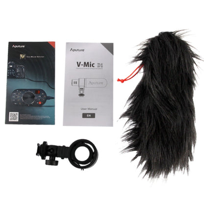 Aputure V-MIC D1 Directional Condenser Shotgun Microphone, Support 360 Degree Pan / 180 Degree Tilt - Camera Microphone by Aputure | Online Shopping South Africa | PMC Jewellery | Buy Now Pay Later Mobicred