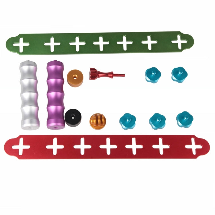 Dual Grip Handle Stabilizer Aluminum Mount Bracket for PULUZ Action Sports Cameras Jaws Flex Clamp Mount for GoPro, Insta360, DJI and Other Action Cameras - Holder by PMC TechLife | Online Shopping South Africa | PMC TechLife | Buy Now Pay Later Mobicred