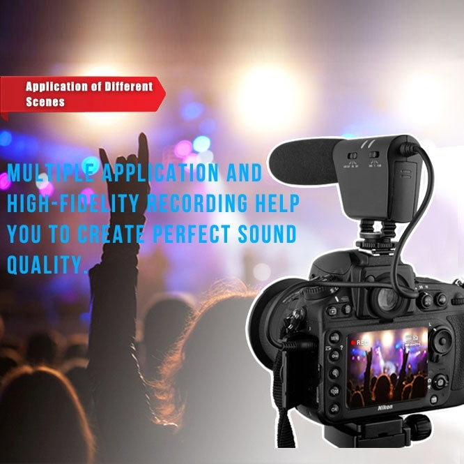 DEBO YS-8 Professional Photography Interview Dedicated Microphone for DSLR & DV Camcorder - Camera Microphone by DEBO | Online Shopping South Africa | PMC Jewellery | Buy Now Pay Later Mobicred