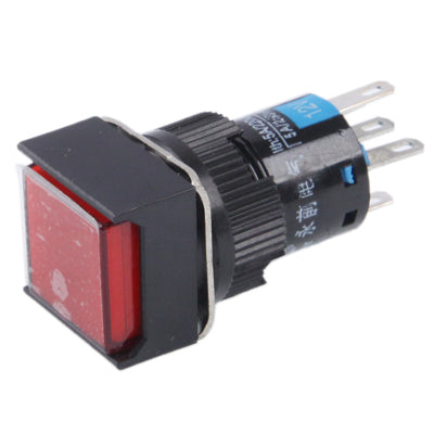 Car DIY Square Button Push Switch with Lock & LED Indicator, DC 24V(Red) - Car Switches by PMC Jewellery | Online Shopping South Africa | PMC Jewellery