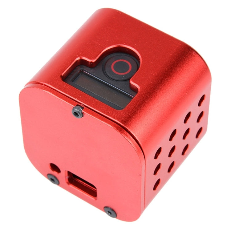 Housing Shell CNC Aluminum Alloy Protective Cage with Insurance Back Cover for GoPro HERO5 Session /HERO4 Session /HERO Session(Red) - Metal Cases by PMC Jewellery | Online Shopping South Africa | PMC Jewellery | Buy Now Pay Later Mobicred