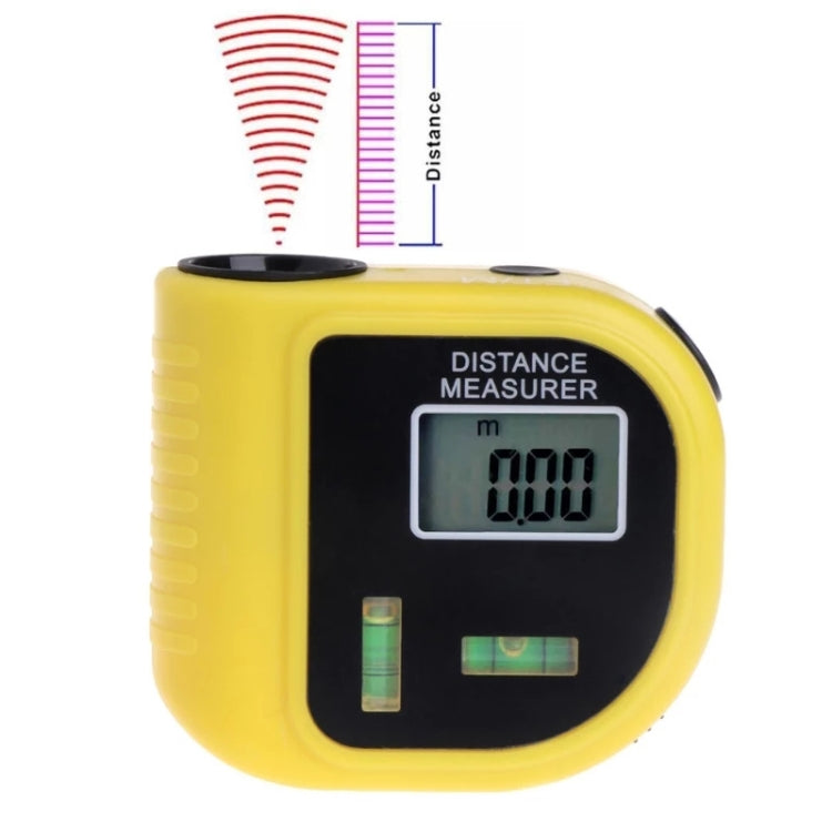 CP-3010 Ultrasonic Distance Measurer with Laser Pointer, Range: 0.5-18m(Yellow) - Laser Rangefinder by PMC TechLife | Online Shopping South Africa | PMC TechLife | Buy Now Pay Later Mobicred