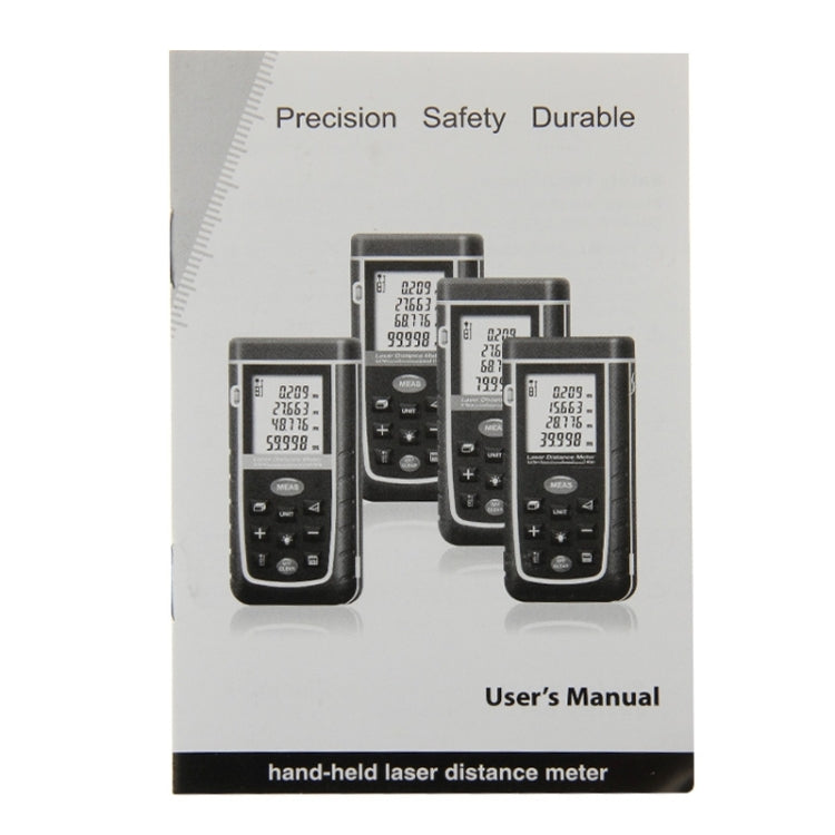 RZ-A80 1.9 inch LCD 80m Hand-held Laser Distance Meter with Level Bubble - Laser Rangefinder by PMC TechLife | Online Shopping South Africa | PMC TechLife | Buy Now Pay Later Mobicred