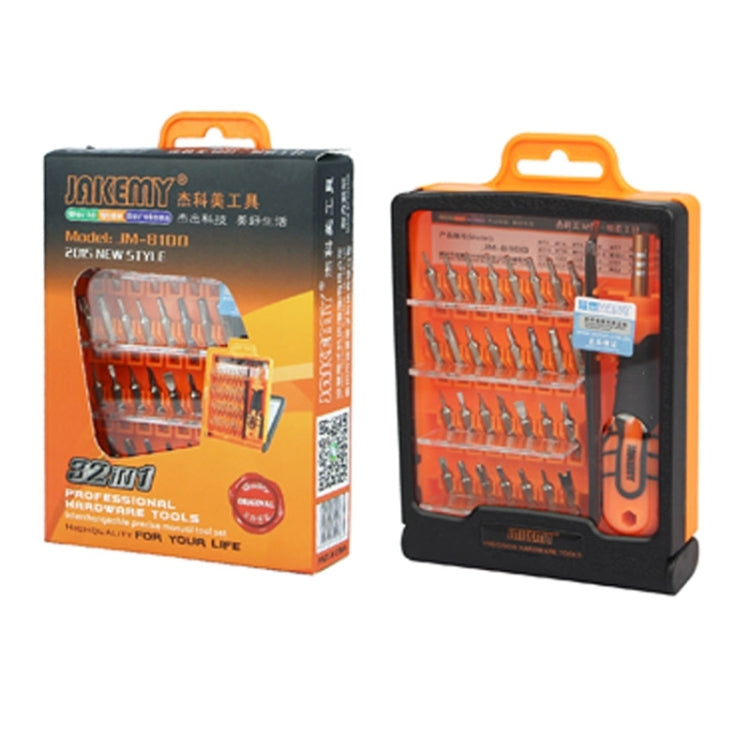 JAKEMY JM-8100 32 in 1 Precision Electronics Screwdriver Set - Screwdriver Set by JAKEMY | Online Shopping South Africa | PMC Jewellery | Buy Now Pay Later Mobicred