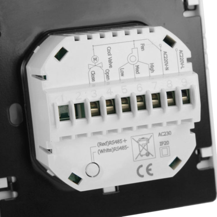 LCD Display Air Conditioning 2-Pipe Programmable Room Thermostat for Fan Coil Unit(White) - Thermostat & Thermometer by PMC TechLife | Online Shopping South Africa | PMC TechLife | Buy Now Pay Later Mobicred