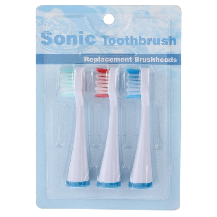 3pcs Replacement Brush Heads for Sonic Electric Toothbrush - Replacement Brush Heads by PMC Jewellery | Online Shopping South Africa | PMC Jewellery | Buy Now Pay Later Mobicred