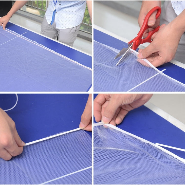 DIY Polyester Fly Screen/ Window Screen Hook and Loop Fastener Mosquito Net(White) - Door & Window Films by PMC TechLife | Online Shopping South Africa | PMC TechLife