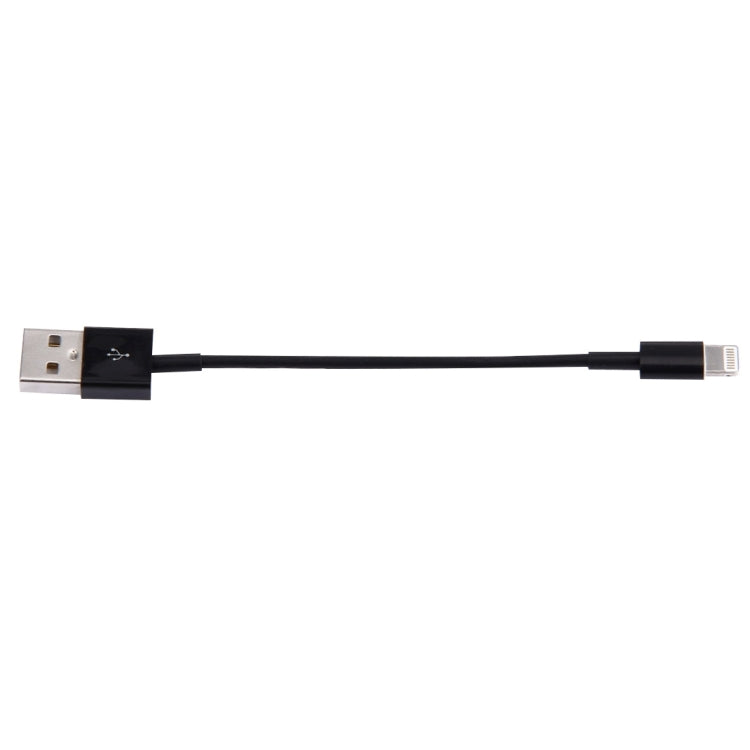 8 Pin to USB Sync Data / Charging Cable, Cable Length: 13cm(Black) - Normal Style Cable by PMC Jewellery | Online Shopping South Africa | PMC Jewellery | Buy Now Pay Later Mobicred