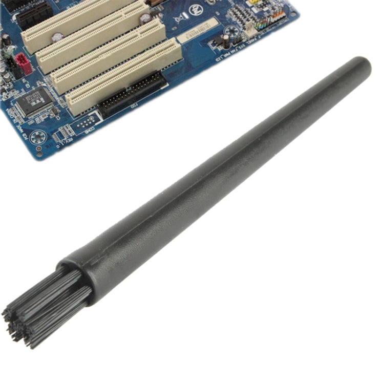 Electronic Component 7 Beam Round Handle Antistatic Cleaning Brush, Length: 12.2cm(Black) - free shipping - PMC TechLife - Order now!