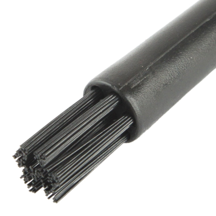 Electronic Component 7 Beam Round Handle Antistatic Cleaning Brush, Length: 12.2cm(Black) - free shipping - PMC TechLife - Order now!