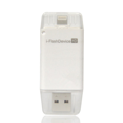 32GB i-Flash Driver HD U Disk USB Drive Memory Stick for iPhone / iPad / iPod touch(White) - U Disk & Card Reader by PMC Jewellery | Online Shopping South Africa | PMC Jewellery | Buy Now Pay Later Mobicred