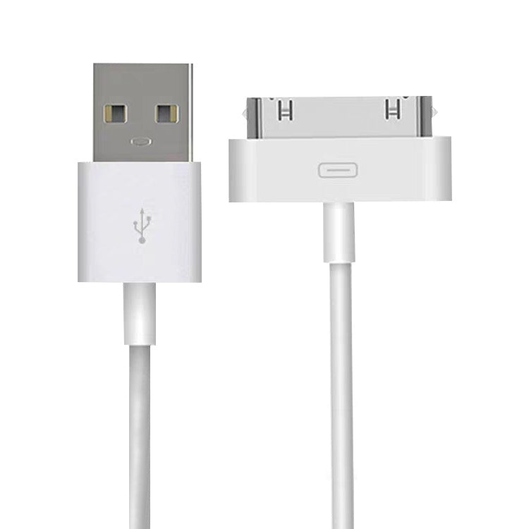 USB Data Cable for New iPad (iPad 3) / iPad 2/ iPad, iPhone 4 & 4S, iPhone 3GS/3G, iPod touch, Length: 1m (Original)(White) - Normal Style Cable by PMC TechLife | Online Shopping South Africa | PMC TechLife | Buy Now Pay Later Mobicred