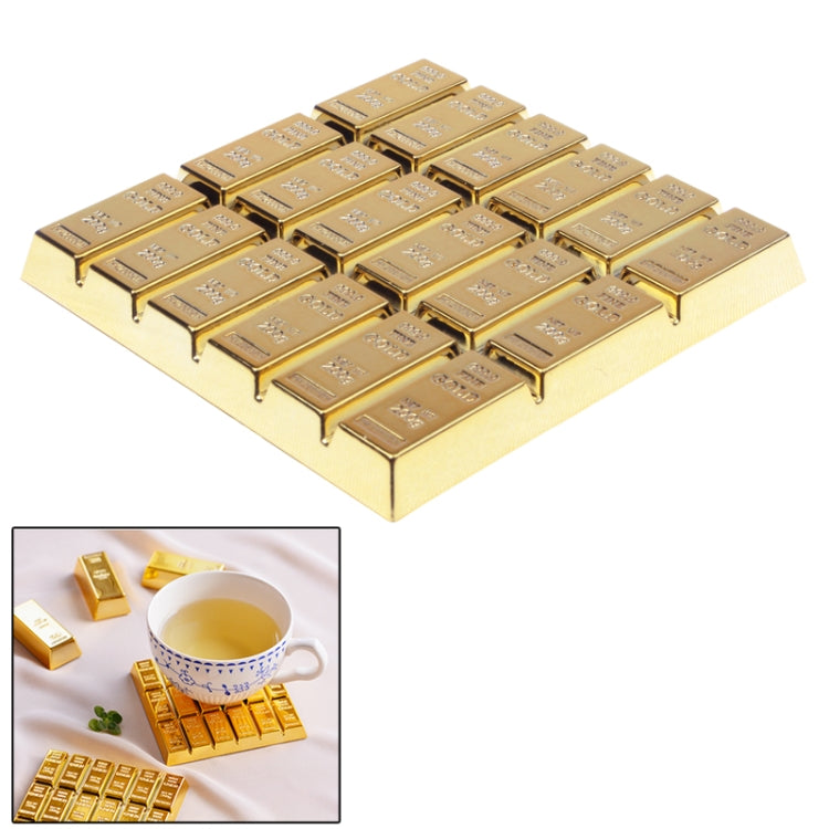 Creative Gold Bar Shaped Anti-slip Heat Insulation Mat for Dishware - Insulation by PMC TechLife | Online Shopping South Africa | PMC TechLife | Buy Now Pay Later Mobicred
