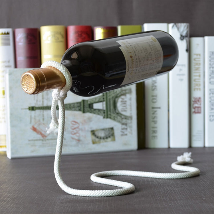 Magic Rope Wine Rack(White) - Shelf by PMC Jewellery | Online Shopping South Africa | PMC Jewellery | Buy Now Pay Later Mobicred