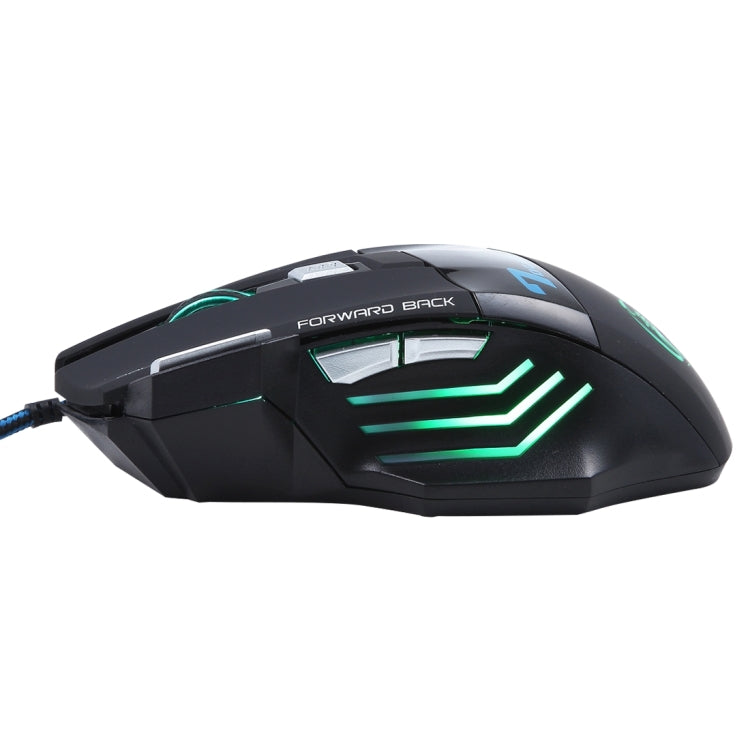 7 Buttons with Scroll Wheel 5000 DPI LED Wired Optical Gaming Mouse for Computer PC Laptop(Black) - Wired Mice by PMC TechLife | Online Shopping South Africa | PMC TechLife | Buy Now Pay Later Mobicred