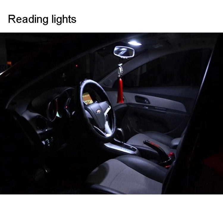 2 PCS T10 1.5W 60LM 1 LED White COB LED Brake Light for Vehicles, DC12V(White) - Instrument Lights by PMC Jewellery | Online Shopping South Africa | PMC Jewellery | Buy Now Pay Later Mobicred