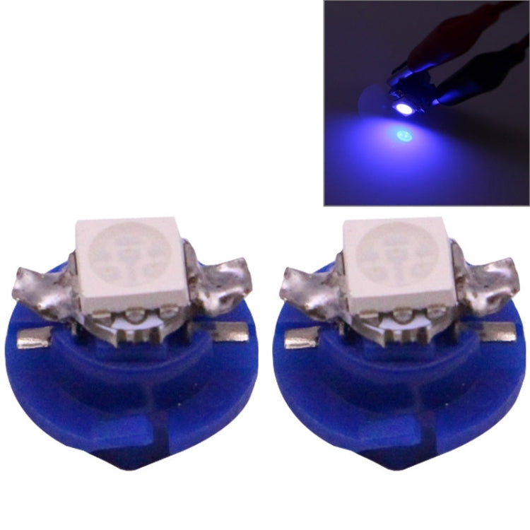 2 PCS B8.4 Blue Light 0.2W 12LM 1 LED SMD 5050 LED Instrument Light Bulb Dashboard Light for Vehicles, DC 12V(Blue) - Instrument Lights by PMC Jewellery | Online Shopping South Africa | PMC Jewellery | Buy Now Pay Later Mobicred