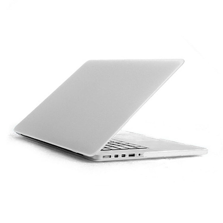 ENKAY for MacBook Pro Retina 13.3 inch (US Version) / A1425 / A1502 4 in 1 Frosted Hard Shell Plastic Protective Case with Screen Protector & Keyboard Guard & Anti-dust Plugs(White) - MacBook Pro Cases by ENKAY | Online Shopping South Africa | PMC Jewellery | Buy Now Pay Later Mobicred