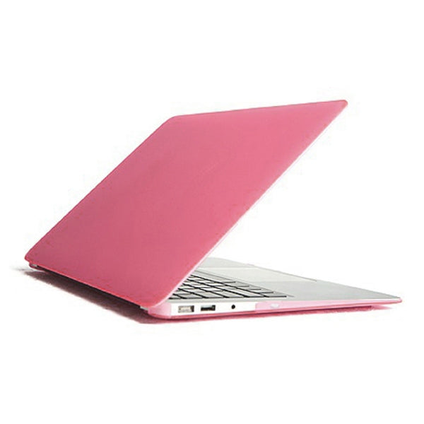 ENKAY for MacBook Air 13.3 inch (US Version) 4 in 1 Frosted Hard Shell Plastic Protective Case with Screen Protector & Keyboard Guard & Anti-dust Plugs(Pink) - MacBook Air Cases by ENKAY | Online Shopping South Africa | PMC Jewellery | Buy Now Pay Later Mobicred