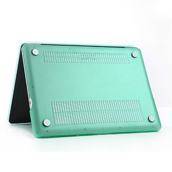 ENKAY for MacBook Pro 15.4 inch (US Version) / A1286 4 in 1 Frosted Hard Shell Plastic Protective Case with Screen Protector & Keyboard Guard & Anti-dust Plugs(Green) - MacBook Pro Cases by ENKAY | Online Shopping South Africa | PMC Jewellery | Buy Now Pay Later Mobicred