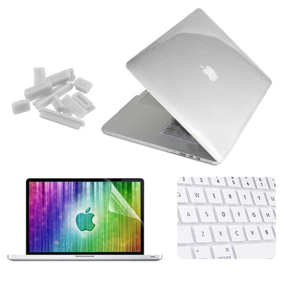 ENKAY for MacBook Pro Retina 13.3 inch (US Version) / A1425 / A1502 4 in 1 Crystal Hard Shell Plastic Protective Case with Screen Protector & Keyboard Guard & Anti-dust Plugs(White) - MacBook Pro Cases by ENKAY | Online Shopping South Africa | PMC Jewellery | Buy Now Pay Later Mobicred