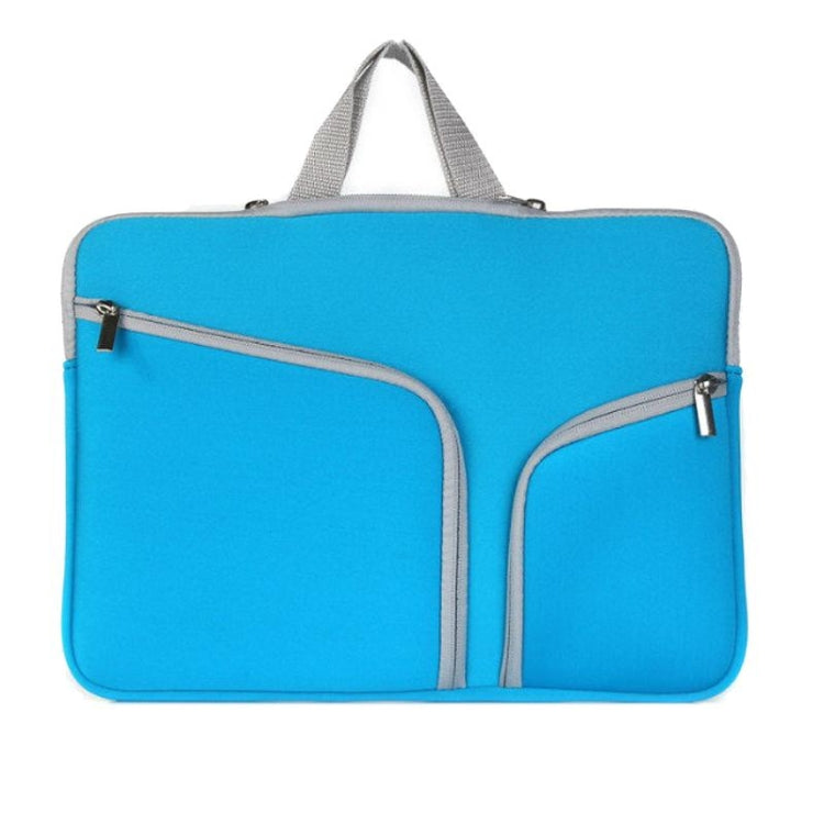 Double Pocket Zip Handbag Laptop Bag for Macbook Air 13 inch(Dark Blue) - free shipping - PMC Jewellery - Order now!