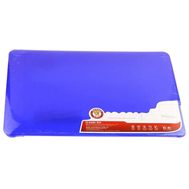 ENKAY for Macbook Air 11.6 inch (US Version) / A1370 / A1465 Hat-Prince 3 in 1 Frosted Hard Shell Plastic Protective Case with Keyboard Guard & Port Dust Plug(Dark Blue) - MacBook Air Cases by ENKAY | Online Shopping South Africa | PMC Jewellery | Buy Now Pay Later Mobicred