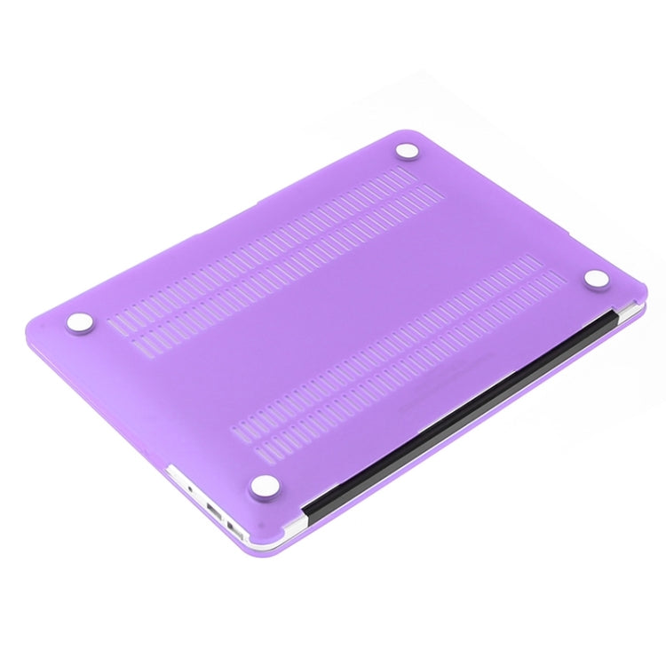 ENKAY for Macbook Air 11.6 inch (US Version) / A1370 / A1465 Hat-Prince 3 in 1 Frosted Hard Shell Plastic Protective Case with Keyboard Guard & Port Dust Plug(Purple) - MacBook Air Cases by ENKAY | Online Shopping South Africa | PMC Jewellery | Buy Now Pay Later Mobicred