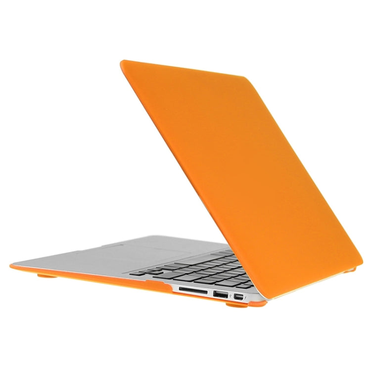 ENKAY for Macbook Air 13.3 inch (US Version) / A1369 / A1466 Hat-Prince 3 in 1 Frosted Hard Shell Plastic Protective Case with Keyboard Guard & Port Dust Plug(Orange) - MacBook Air Cases by ENKAY | Online Shopping South Africa | PMC Jewellery | Buy Now Pay Later Mobicred