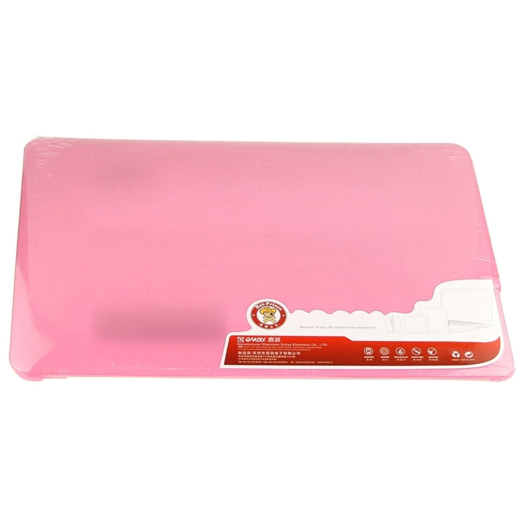 ENKAY for Macbook Air 13.3 inch (US Version) / A1369 / A1466 Hat-Prince 3 in 1 Frosted Hard Shell Plastic Protective Case with Keyboard Guard & Port Dust Plug(Pink) - MacBook Air Cases by ENKAY | Online Shopping South Africa | PMC Jewellery | Buy Now Pay Later Mobicred