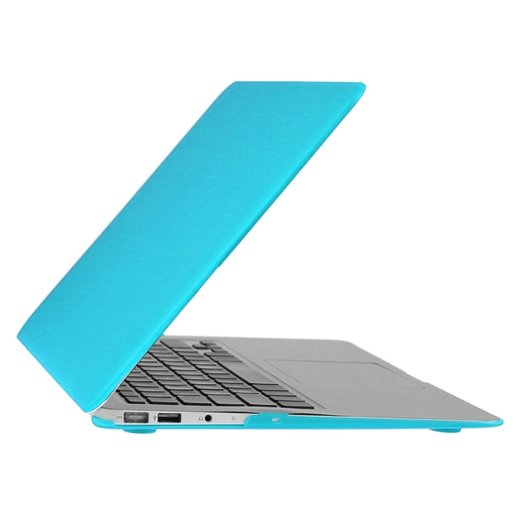 ENKAY for Macbook Air 13.3 inch (US Version) / A1369 / A1466 Hat-Prince 3 in 1 Frosted Hard Shell Plastic Protective Case with Keyboard Guard & Port Dust Plug(Blue) - MacBook Air Cases by ENKAY | Online Shopping South Africa | PMC Jewellery | Buy Now Pay Later Mobicred