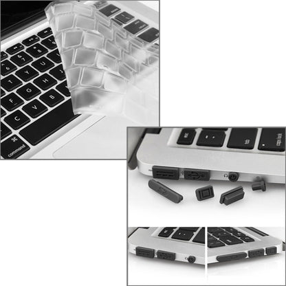 ENKAY for Macbook Air 13.3 inch (US Version) / A1369 / A1466 Hat-Prince 3 in 1 Frosted Hard Shell Plastic Protective Case with Keyboard Guard & Port Dust Plug(Silver) - MacBook Air Cases by ENKAY | Online Shopping South Africa | PMC Jewellery | Buy Now Pay Later Mobicred