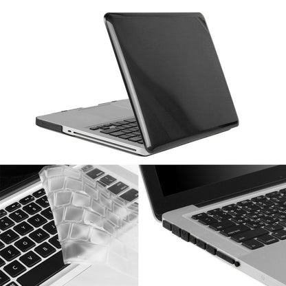 ENKAY for Macbook Pro 13.3 inch (US Version) / A1278 Hat-Prince 3 in 1 Crystal Hard Shell Plastic Protective Case with Keyboard Guard & Port Dust Plug(Black) - MacBook Pro Cases by ENKAY | Online Shopping South Africa | PMC Jewellery | Buy Now Pay Later Mobicred