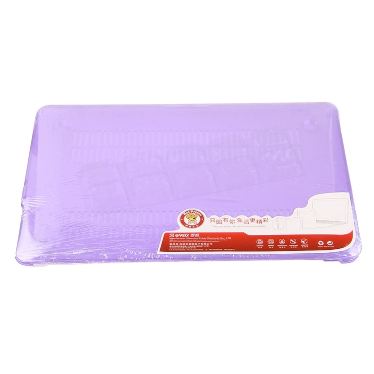 ENKAY for Macbook Pro 13.3 inch (US Version) / A1278 Hat-Prince 3 in 1 Crystal Hard Shell Plastic Protective Case with Keyboard Guard & Port Dust Plug(Purple) - MacBook Pro Cases by ENKAY | Online Shopping South Africa | PMC Jewellery | Buy Now Pay Later Mobicred