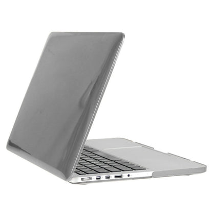 ENKAY for Macbook Pro Retina 13.3 inch (US Version) / A1425 / A1502 Hat-Prince 3 in 1 Crystal Hard Shell Plastic Protective Case with Keyboard Guard & Port Dust Plug(Grey) - MacBook Pro Cases by ENKAY | Online Shopping South Africa | PMC Jewellery | Buy Now Pay Later Mobicred