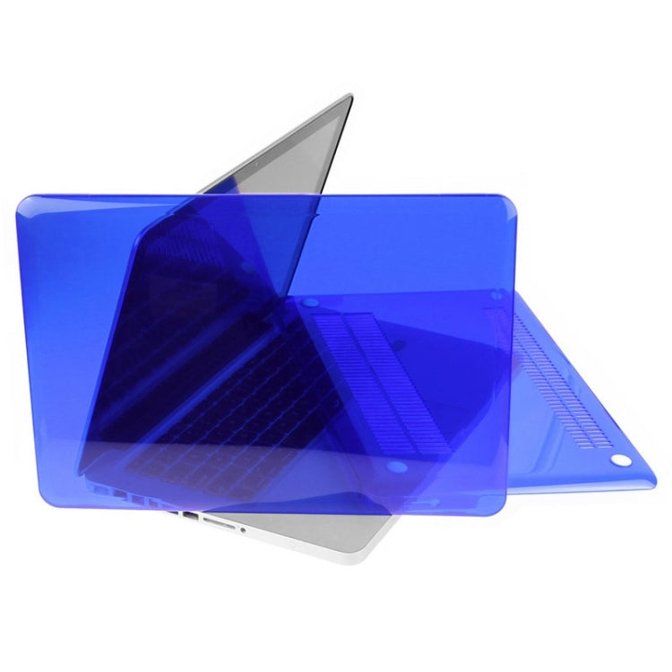 ENKAY for Macbook Pro 15.4 inch (US Version) / A1286 Hat-Prince 3 in 1 Crystal Hard Shell Plastic Protective Case with Keyboard Guard & Port Dust Plug(Dark Blue) - MacBook Pro Cases by ENKAY | Online Shopping South Africa | PMC Jewellery | Buy Now Pay Later Mobicred