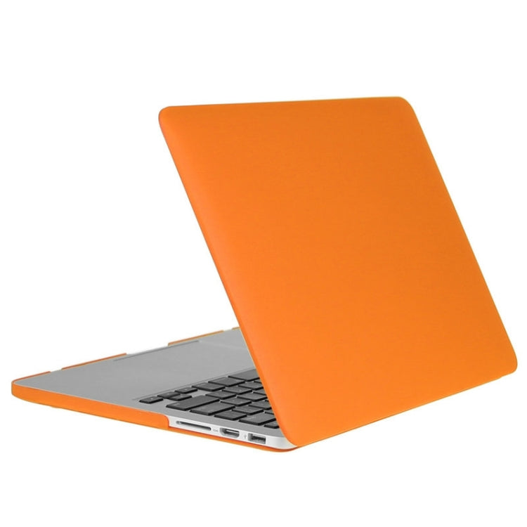 ENKAY for Macbook Pro Retina 13.3 inch (US Version) / A1425 / A1502 Hat-Prince 3 in 1 Frosted Hard Shell Plastic Protective Case with Keyboard Guard & Port Dust Plug(Orange) - MacBook Pro Cases by ENKAY | Online Shopping South Africa | PMC Jewellery | Buy Now Pay Later Mobicred