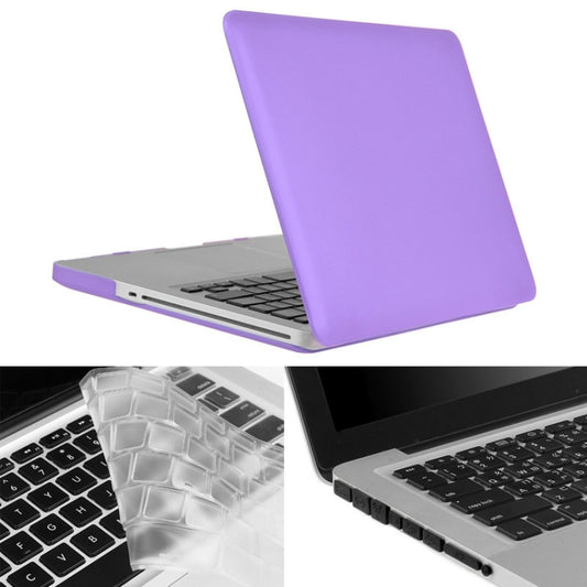 ENKAY for Macbook Pro 15.4 inch (US Version) / A1286 Hat-Prince 3 in 1 Frosted Hard Shell Plastic Protective Case with Keyboard Guard & Port Dust Plug(Purple) - MacBook Pro Cases by ENKAY | Online Shopping South Africa | PMC Jewellery | Buy Now Pay Later Mobicred