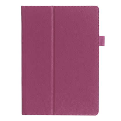 Litchi Texture Horizontal Flip Solid Color Leather Case with Holder for Lenovo TAB 2 A10-30 X30F & TAB 2 A10-70F, 10.1 inch(Purple) - Lenovo by PMC Jewellery | Online Shopping South Africa | PMC Jewellery