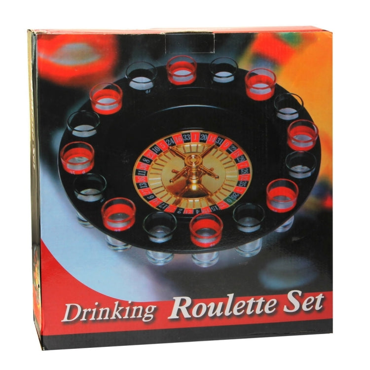 16 Shot Turntable Drinking Roulette Set - Gambling by PMC Jewellery | Online Shopping South Africa | PMC Jewellery